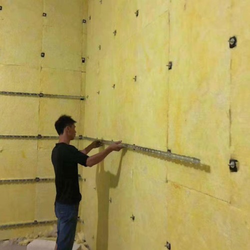 玻璃棉板施工現場